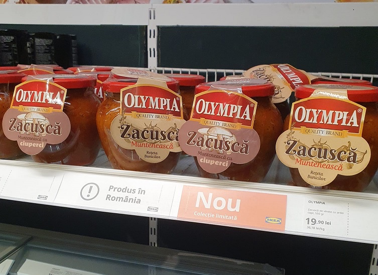 Eugenia și zacusca: primele delicii culinare disponibile în magazinele IKEA 1 eugenia si zacusca primele produse alimentare care s au gasit pe rafturile ikea 690e55b08821c