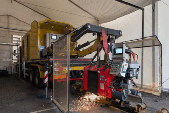 super masina care va suda linii de tramvai in bucuresti tocmai a fost livrata constructorului porr 6985cd7d300da