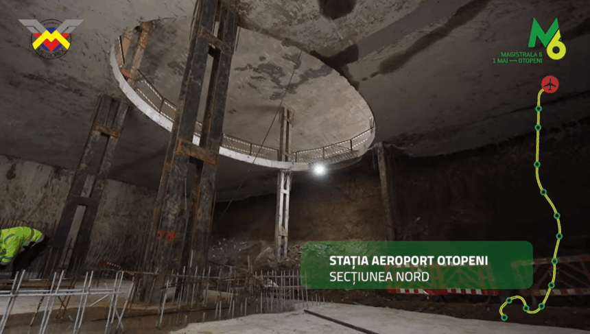 Proiectul Metroul de Otopeni: Progres de 61% pe traseul sudic și de 26% pe cel nordic 1 video metroul de otopeni lucrarile au ajuns la 61 pe sectiunea sudica si la 26 pe cea nordica 69b2ca7426cbc